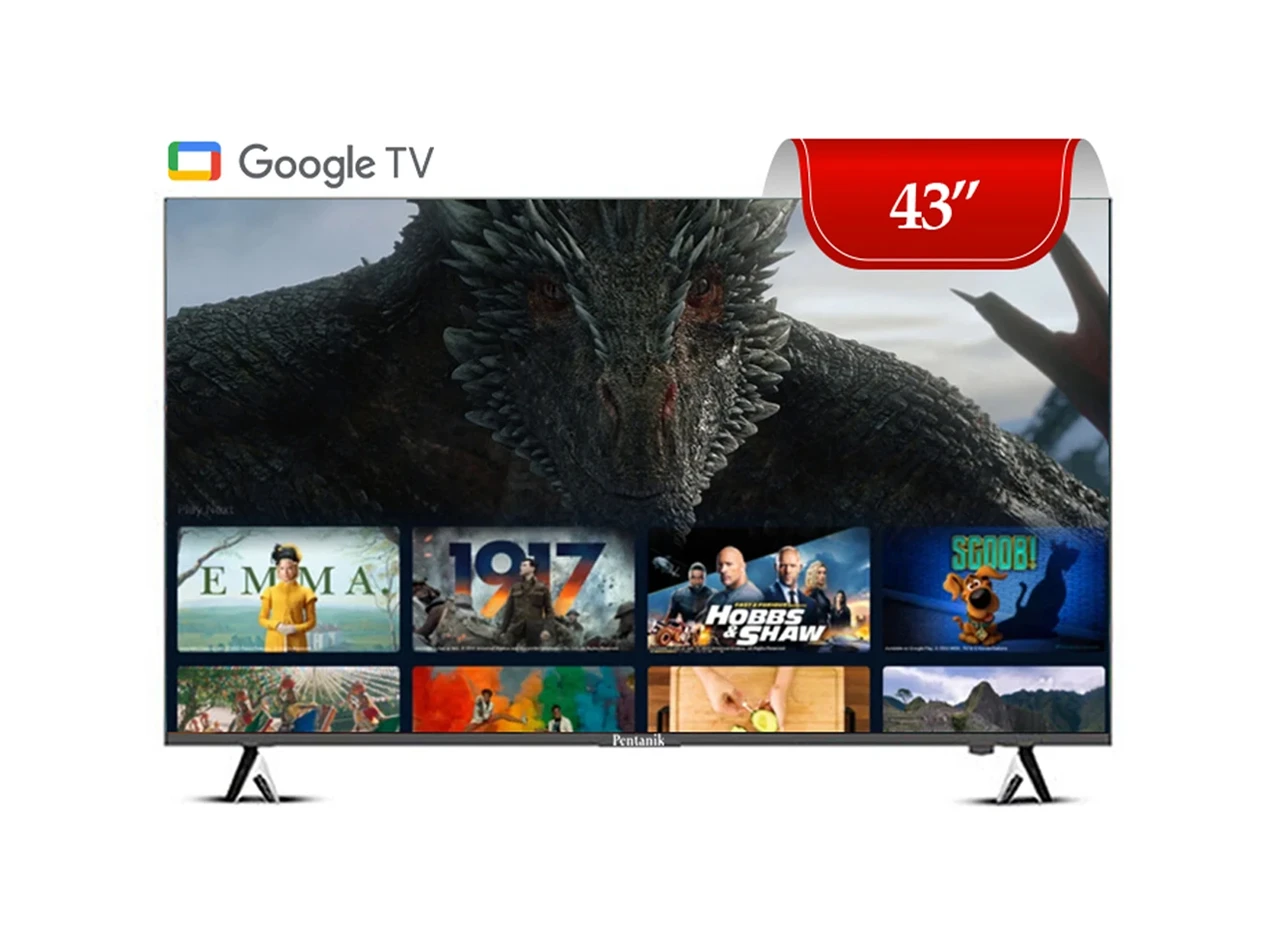 Pentanik 43 inch Google 4K Voice Control TV